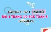 Giải bài 4 trang 10 Toán 8 Tập 1 SGK Cánh Diều